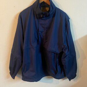 GOLD TRI-MOUNTAIN LARGE DARK BLUE LONG-SLEEVE CONVERTIBLE TO 3/4 SLEEVE JACKET